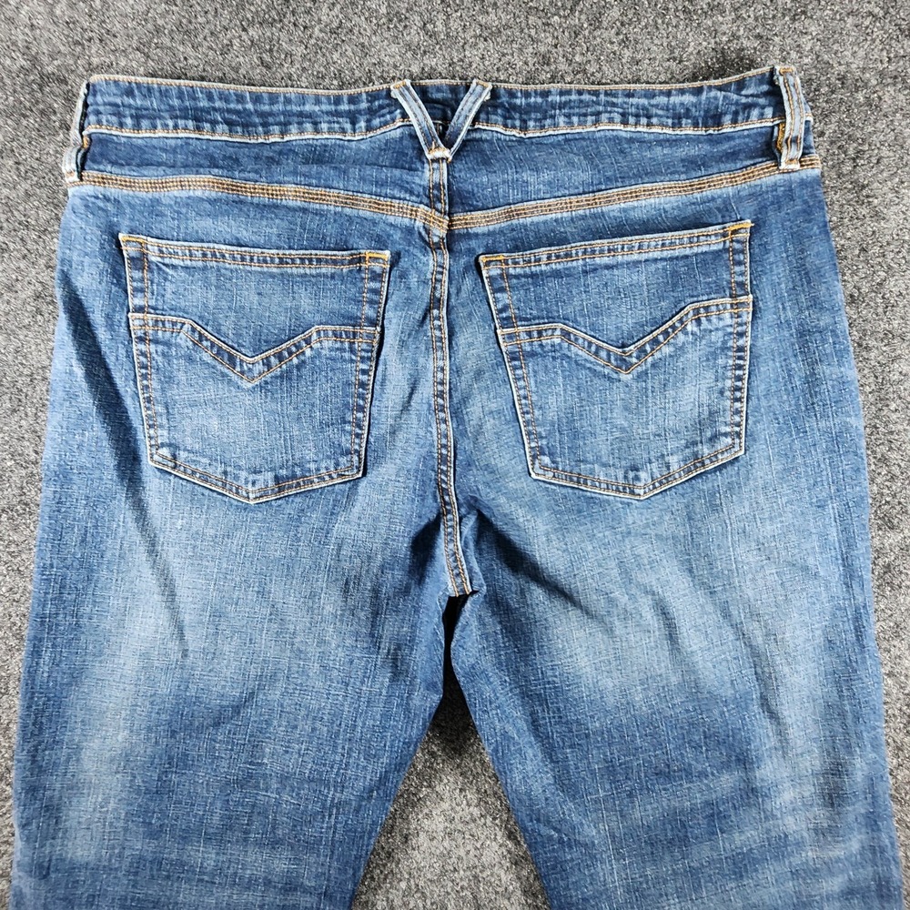 Harley Davidson Jeans Mens 38x30 Straight Leg Blue Denim Riding Motorcycles EUC - Picture 5 of 13